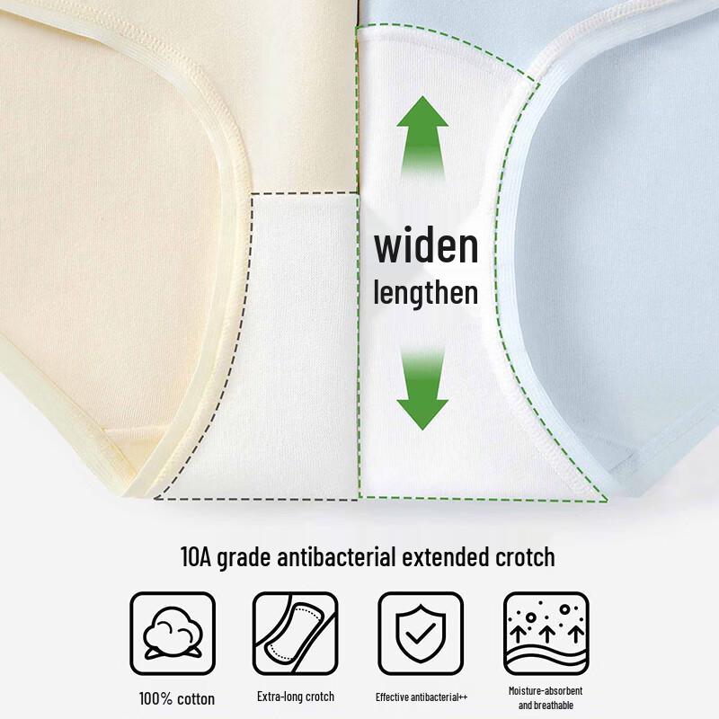 Women's Sweet Style 100% Cotton Antibacterial Briefs