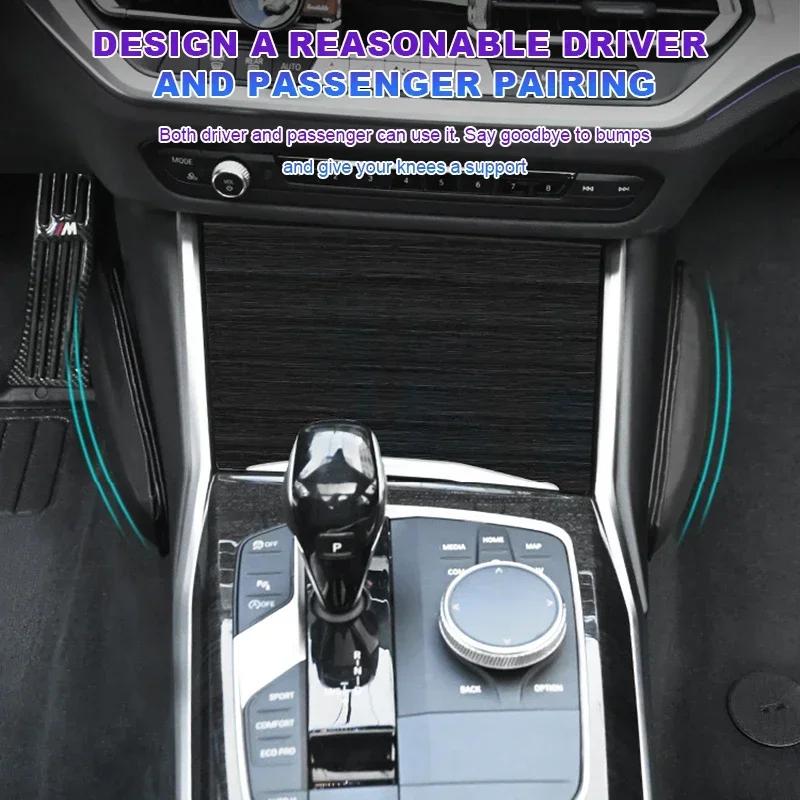 Leather Knee Pad Car Interior Pillow Comfortable Elastic Cushion for Toyota GR RAV4 Prius CHR Camry TRD GT86 Corolla Yaris Auris