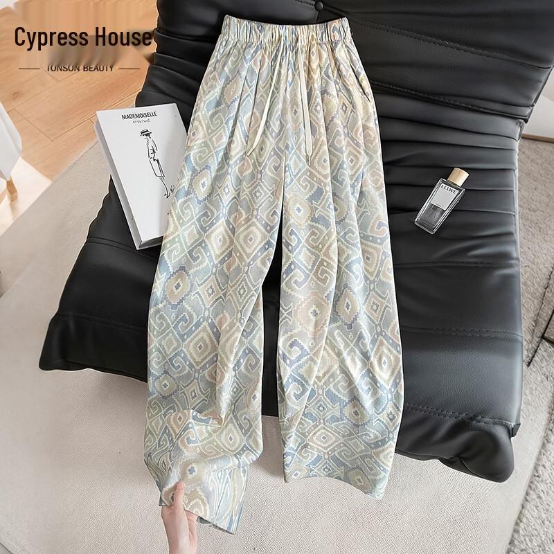 Women s Lyocell Blend Loose Wide-Leg Pants M