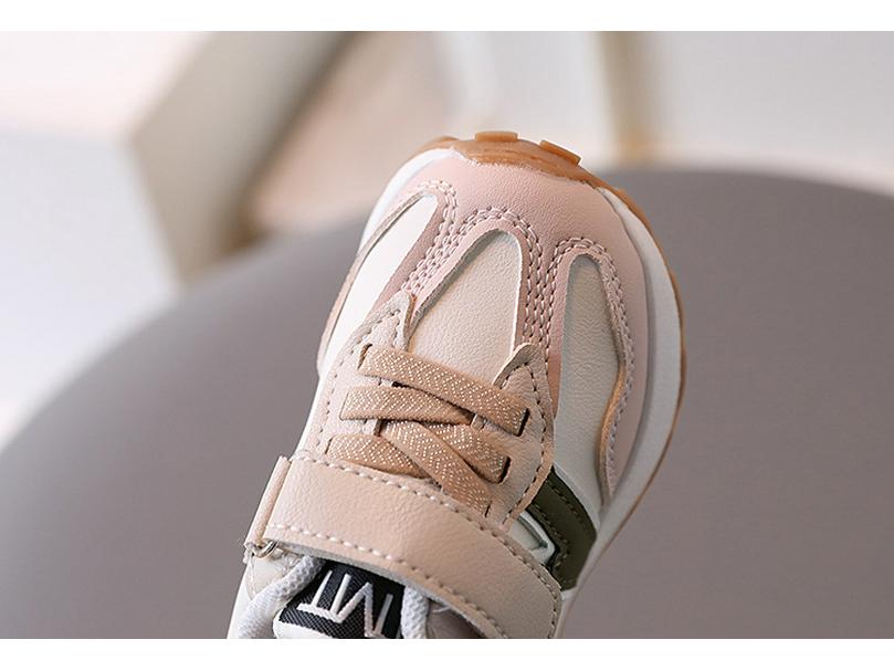Atmungsaktive Frühling/Herbst Trendige Freizeitsneaker für Kinder, Alter 1-6: Weiche Sohle, Lederoberfläche