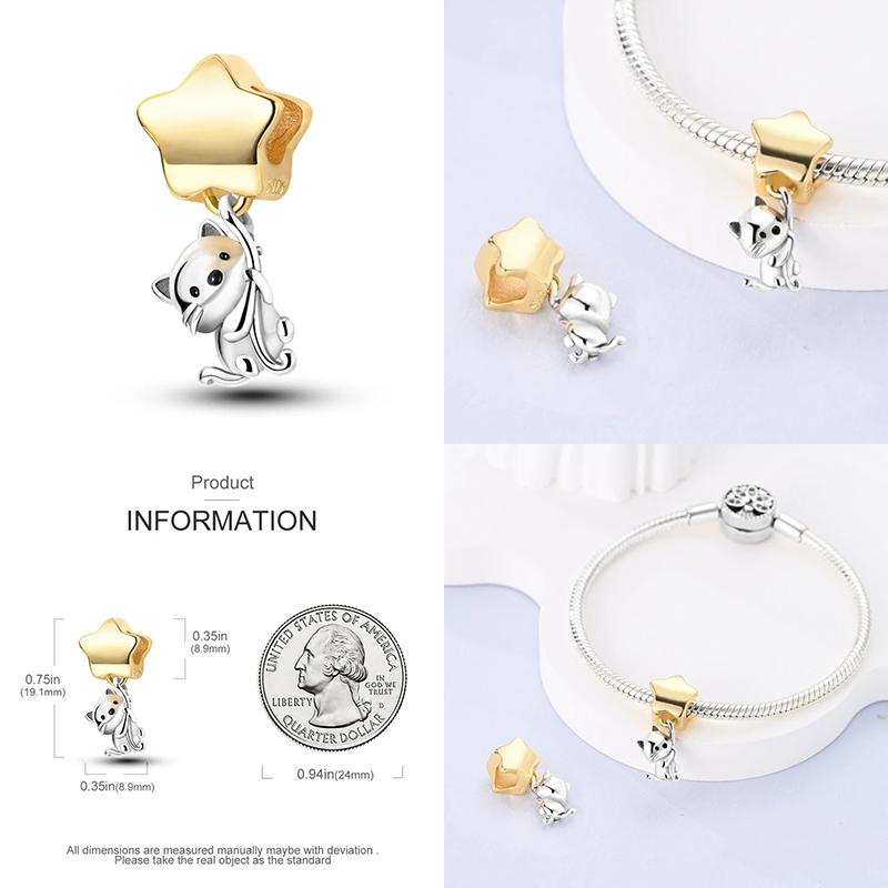 Brand Latest Arrival Yellow Series Animal Shape Charm Bead Component Bead Components Compatible With Pandach Authentic Original Bracelet High Quality