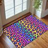 Colorful Leopard Art Print Carpet for Living Room Bedroom Sofa Creative Doormat Home Decor Area Rugged Non-slip Mat for Gifts