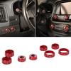 8X Interior AC Volume Knob Ring Cover Kit for Chevy Colorado/GMC/Canyon 2014-22