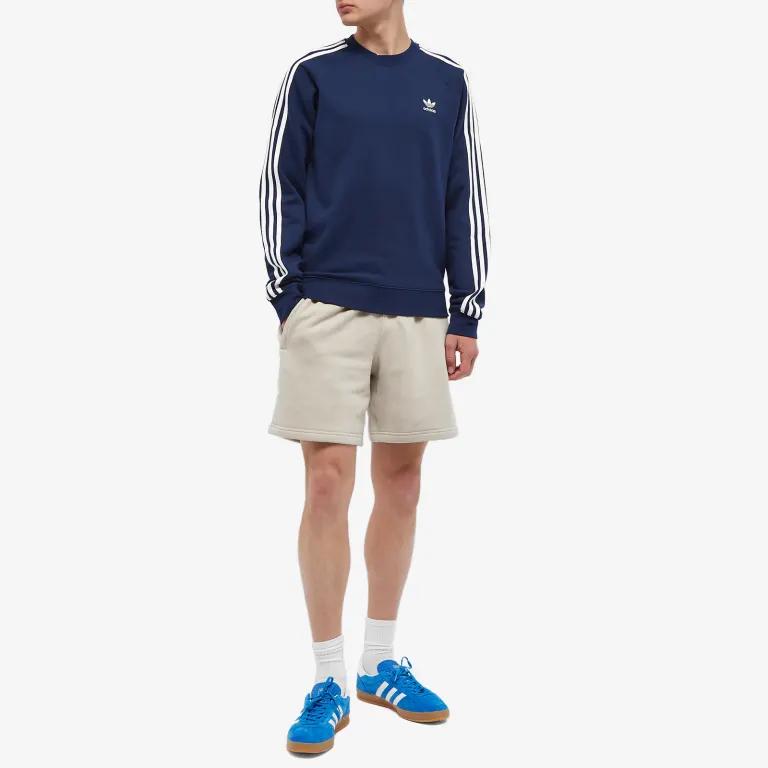 Adidas Originals Adicolor Classics 3-Stripes Color Block Logo Sweatshirt Men Sweatshirt Night-Indigo IM4515