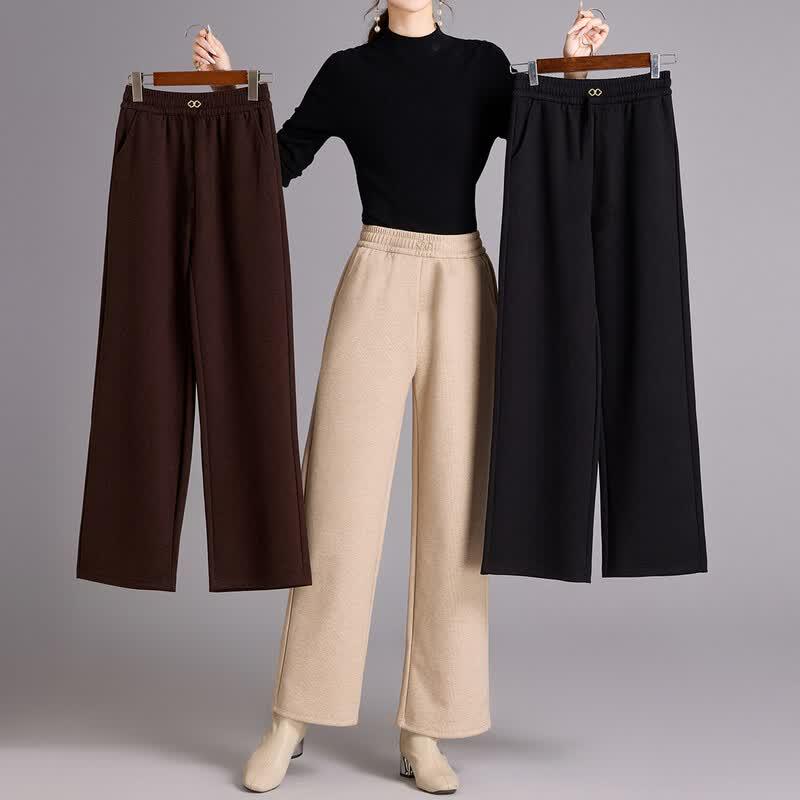 Baolianduo Women s High-Waist Straight-Leg Casual Long Pants XL