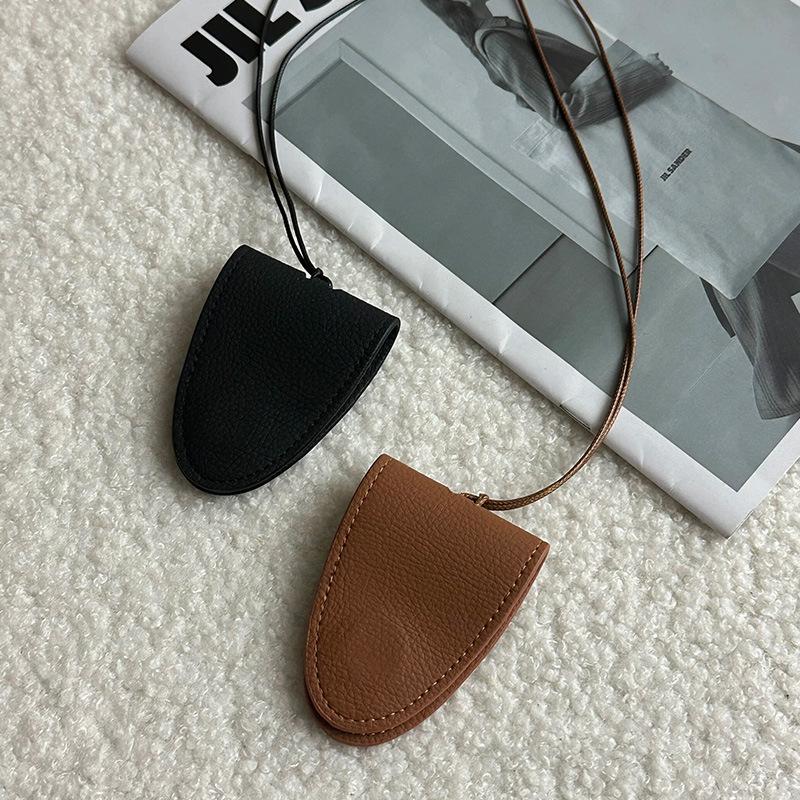 Neck Hanging Sunglasses Clip PU Leather Leopard Print Glasses Chain Storage Necklace Unisex Hanging Rope Portable Sweater Chain