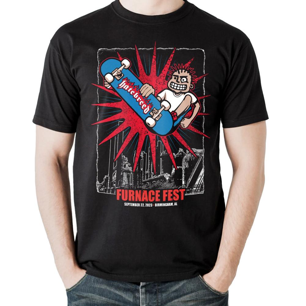

HATEBREED MXBREED FURNACE FEST T-shirt Cotton Unisex Tee All Size S-4Xl Unisex T-Shirt L
