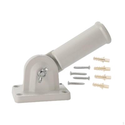 Flag Pole Holder Base Bracket with Screws for House Outdoor Patio