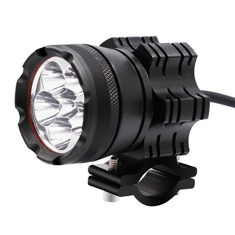 LMoDri Motorcycle LED Headlight LED Motorbike Spotlight Headlamp 48V 30W Motor Spot Head Lights 6500K Driving Auxiliary