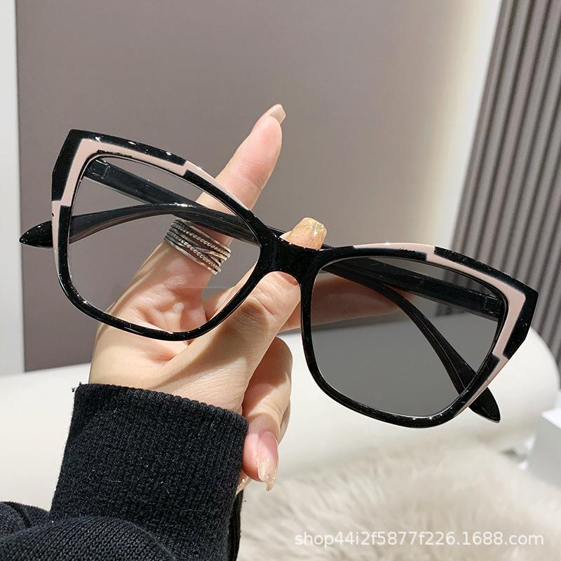 

Optical Spectacle Eyeglasses Frames For Women Anti Blue Light Blocking Glasses Reading Glasses Flat Mirror Woman Fashion Eyewear Anti-blue light