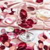 200Pcs Large Silk Rose Petals Artificial Scatter Flower Petals with Gift Box for Bridal Shower Romantic Night Wedding Aisle Reception Table
