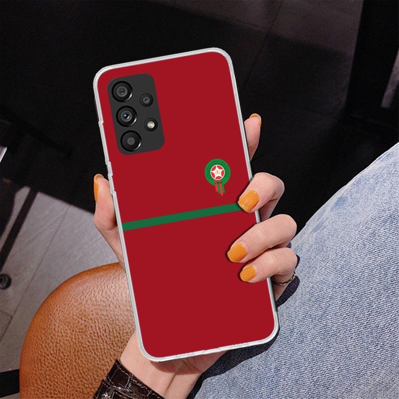 Morocco Flag Phnoe Case for Samsung Galaxy A17 A37 A57 A16 A26 A36 A56 A15 A14 A13 A55 A54 A53 A35 A34 A33 A25 A24 A23 A52 Galax