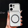 Upgraded Big Lens Protection Case for OPPO Reno13 F 4G/5G Luxury Leather Casing with Magnetic Ring