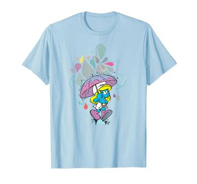 Die Schlümpfe Schlumpfine Magischer Regenschirm T-Shirt