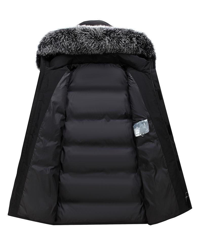 New Winter Hooded Down Jacket: Casual, Fashionable, Loose-Fit Mid-Length Coat for Couples