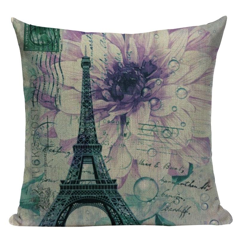 London decorative Printed Throw Pillows home cushions covers London Bridge paris  Eiffel Tower cushion Dropshipping cushion