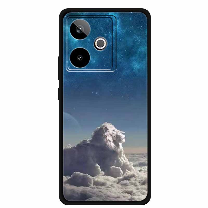 For Realme GT 7T GT7 Case Cool Animal Protective Silicone Back Cover Cases For Realme GT 7 Black Phone Funda Realme GT 7T Coque