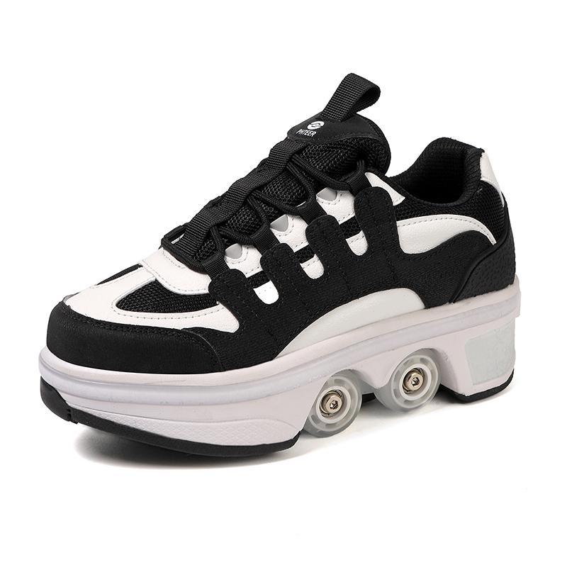 Meisjes Skate Schoenen Wielen Sneakers met Wielen Jongen /Meisje Roller Sneakers Roller Schoenen Vervormbare Schoenen Roller Skate Schoenen Jongens Skate Schoenen