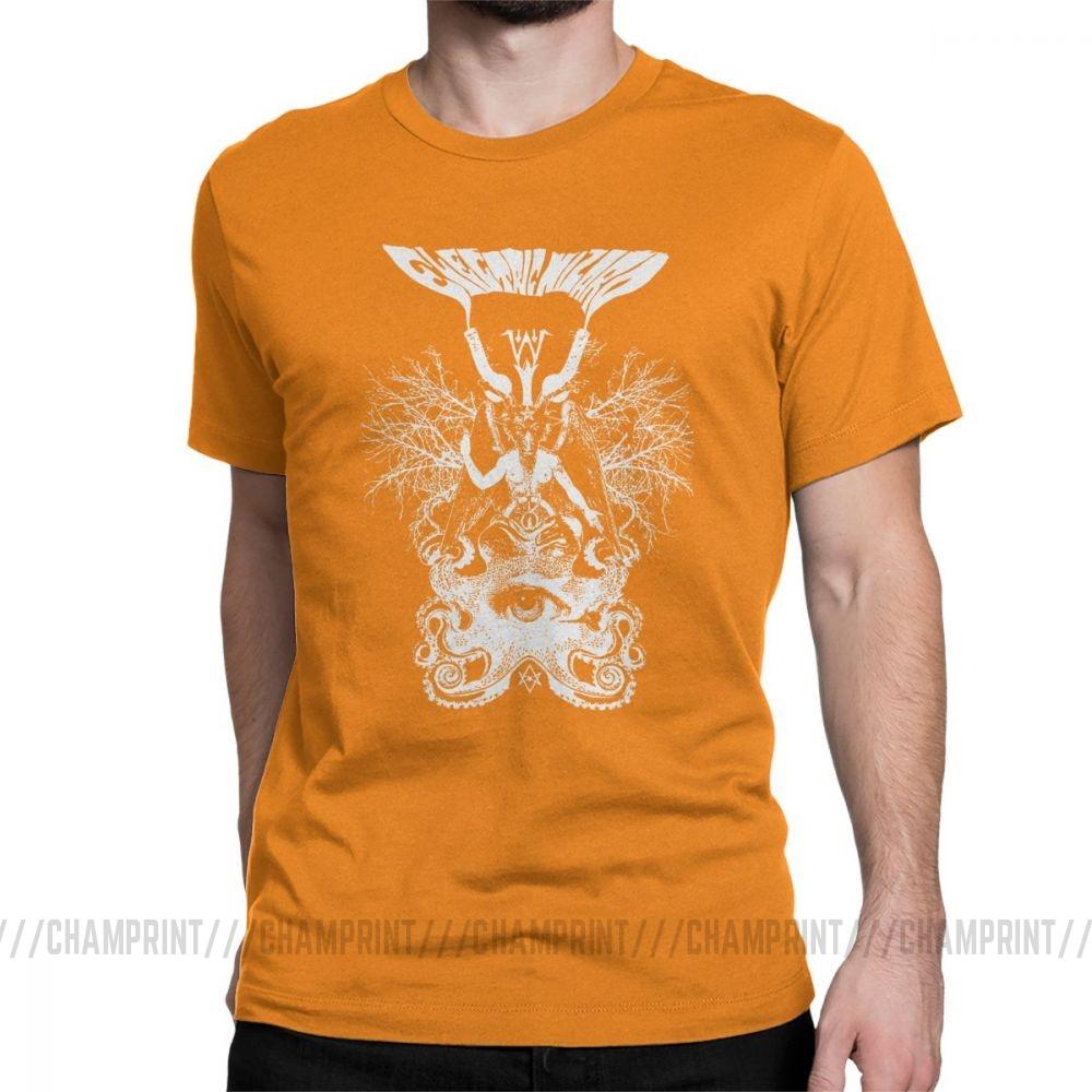 Electric Wizard Baphomet T Shirt For Men Funny Pure Cotton Tees Crewneck Short Sleeve T Shirt