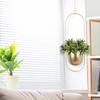 Nordic Metal Hanging Pot Plant Hanger Chain Wall Hanging Planter Basket Flower Pot Plant Holder Balcony Garden Home Decoration