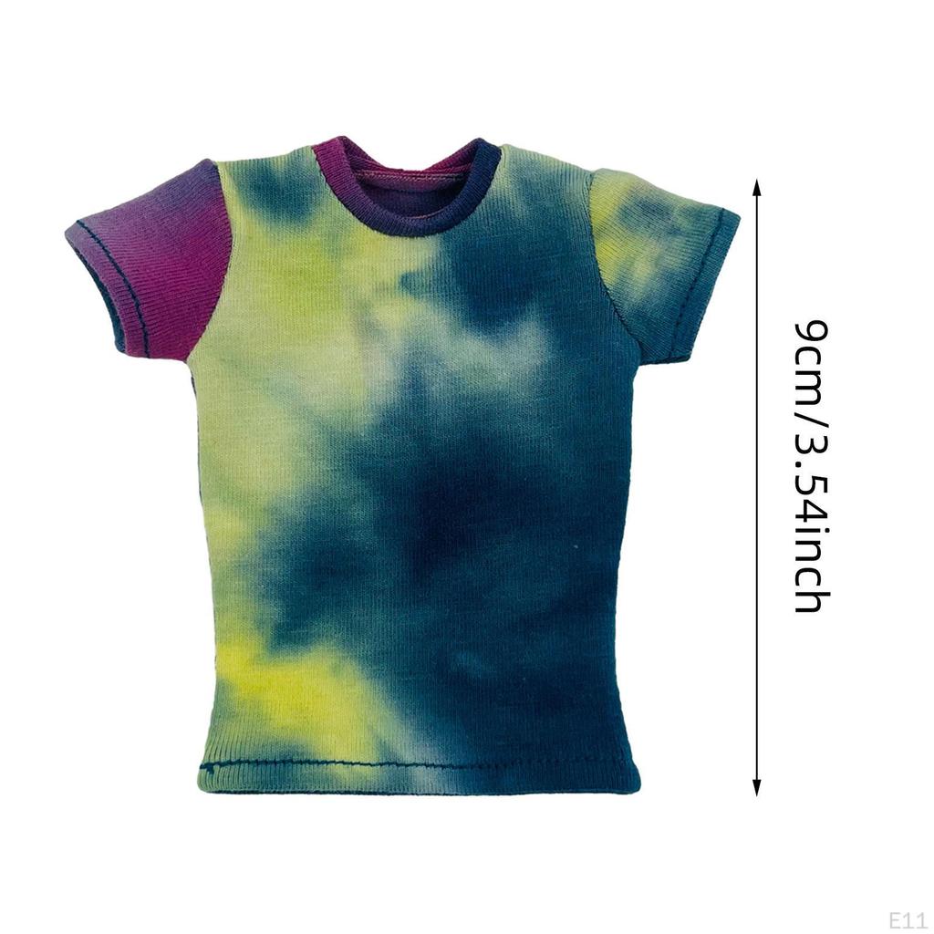 1/6 Female Action Figures T -shirt -costume Decoration Comfortable, Portable, Miniature Clothing,