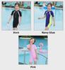 Girls' Quick-Drying One-Piece Swimsuit for Ages 2-11: Fashionable and Professional for Sports and Vacations