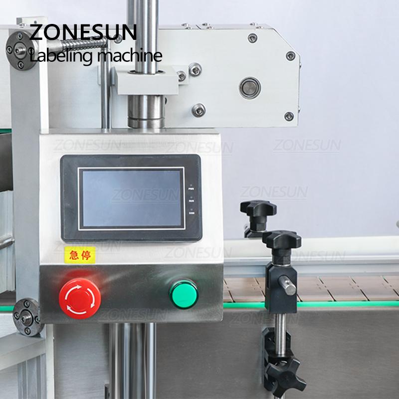 ZONESUN ZS-TB300M Automatic Labeling Machine For Square Bottles Single or Double Side Sticker Flat Bottle Labeling Machine