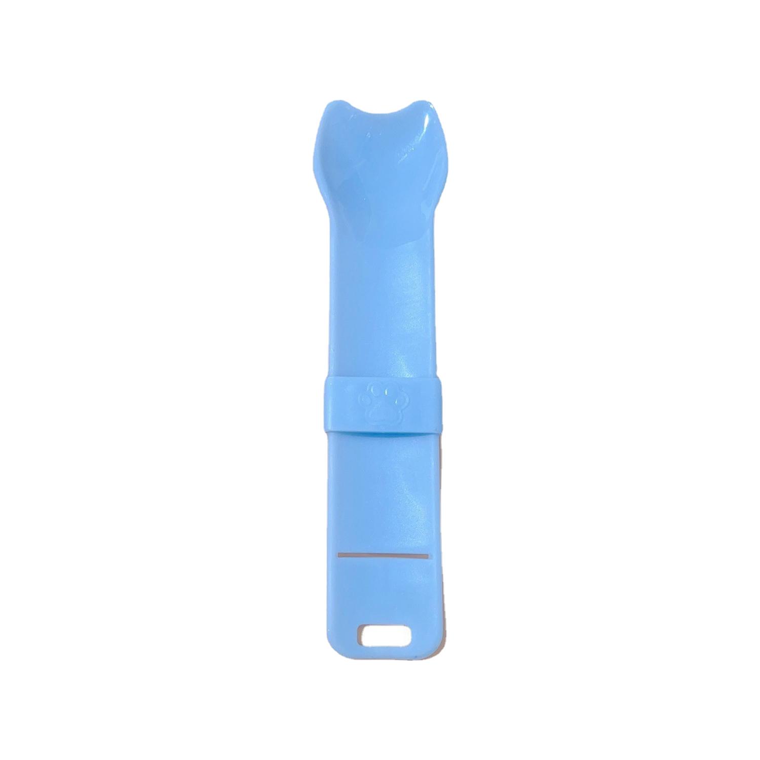 

Cat Strip Squeeze Spoon Cat Strip Feeder For Lickable Wet Cat Treats Pet Liquid Snack Feeding Tool Cat Feeder Pet Supplies 1PC 1pc синий