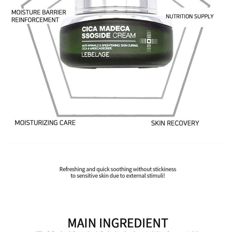 LEBELAGE - Cica Madecassoside Creme