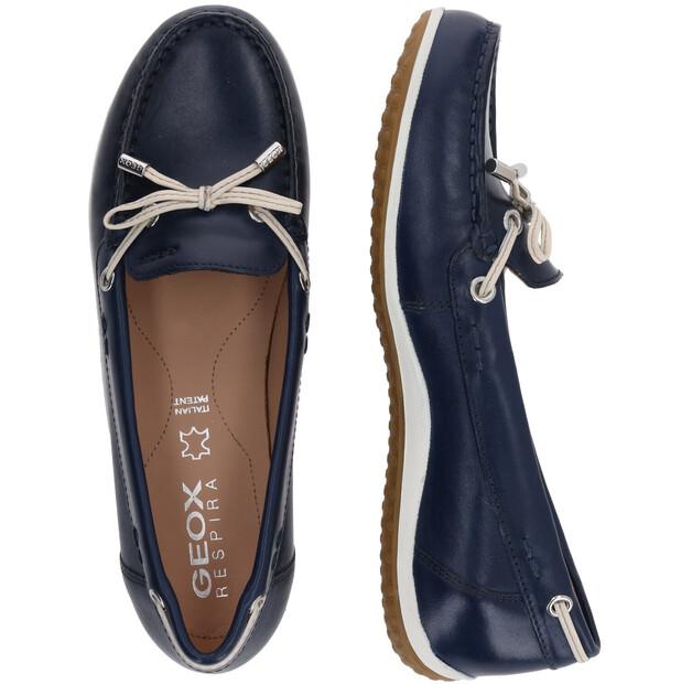 Женские слипоны Geox Vega moc d92dnb043bc blue