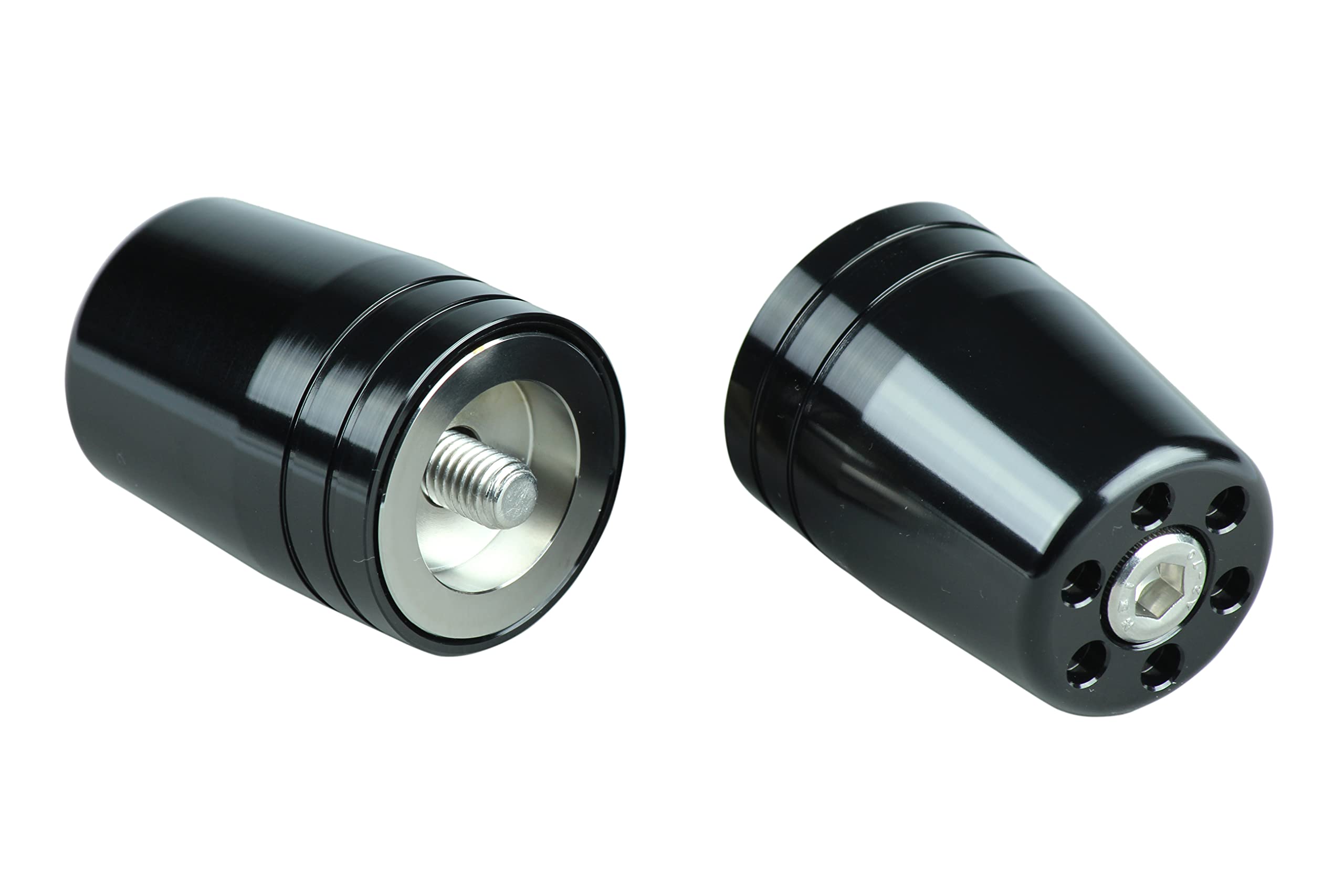 

POSH 031579-06 Handlebar End, Ultra Heavy Bar End, Genuine Kawasaki Handle for M8, Black чёрный