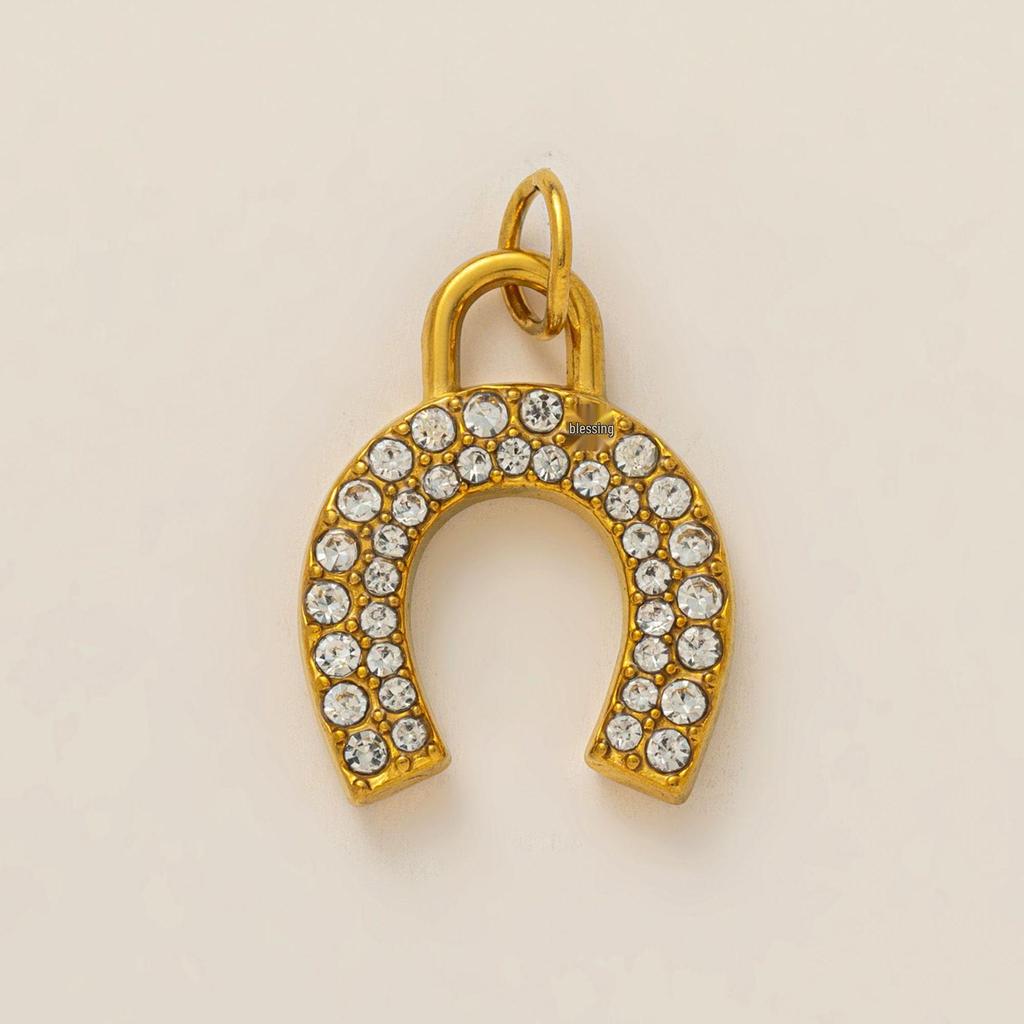Retro Gold Multi-Element Pendant Collection: Cowboy Boots, Cross, Horseshoe - Exquisite DIY Jewelry Accessories