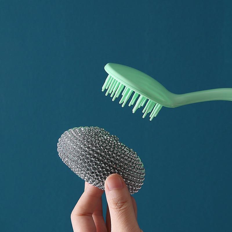 Kuchyňské kartáče na čištění domácích mazlíčků Domácnost Mycí miska Hrnec Kartáč na nádobí Odnímatelný Nepřilnavý Olej Odstraňování nečistot Univerzální Domácí Denní