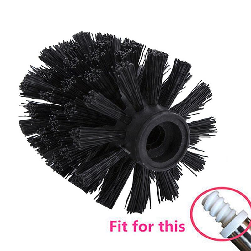 Universal Replacement Toilet Brush Head Holder White Black Clean Spare Tools Toiletborstel Home Bathroom Accessories