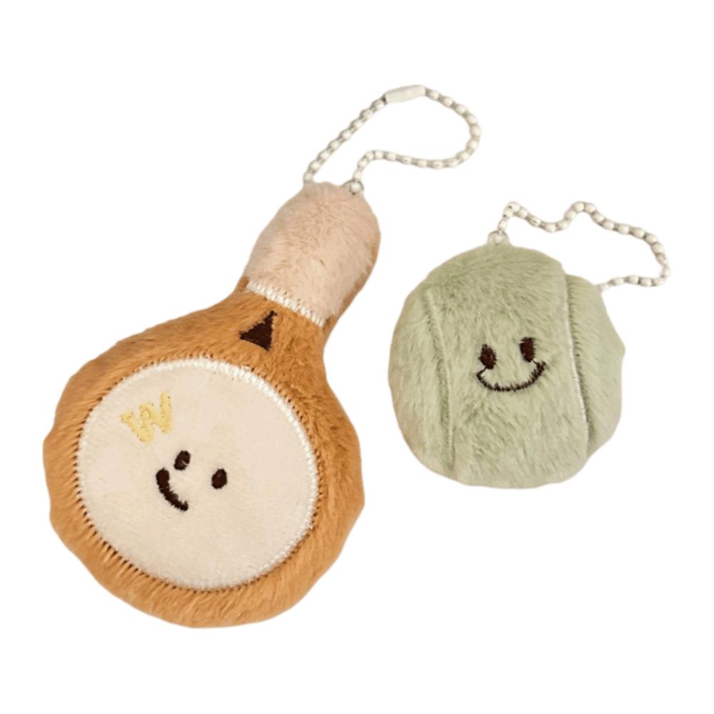 

Soft Plush Doll Creative Bag Decor Pendant New Tennis Keychain Friends Gifts D