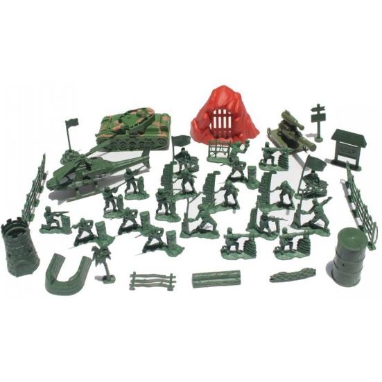 36Pcs Children Mini Simulated Army Soldier Figures Plastic Models Desktop Toys