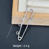 Colorfast Electroplated Safety Pin Brooch with Loop Holder for Sweaters and Pants