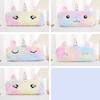 WTEMPO Autumn Winter Soft Short Plush Cute Octagonal Zipper Pen Cases Makeup Storage Bags Graduation Season Back-to-school Season Gifts