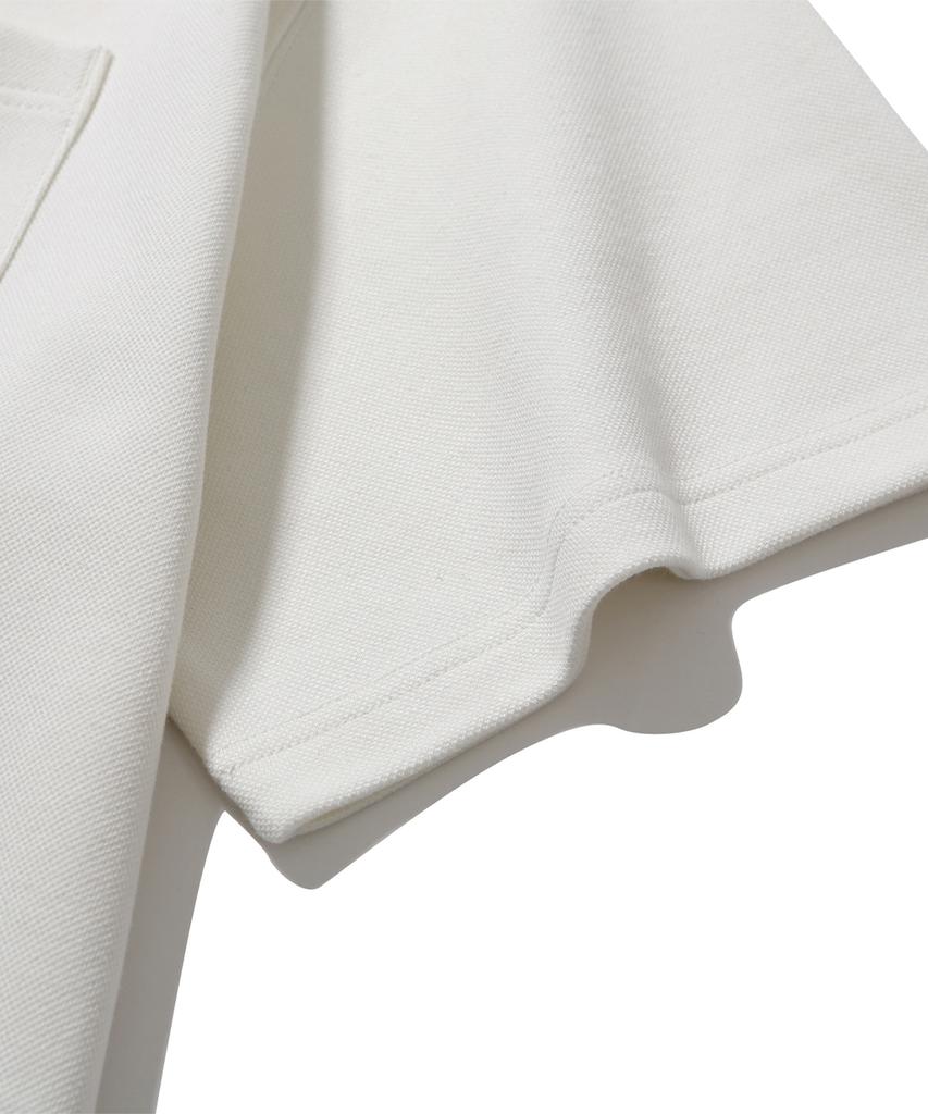 Haebeuopeudyuti Pen Pocket Polo Neck T-Shirt (Ecru)