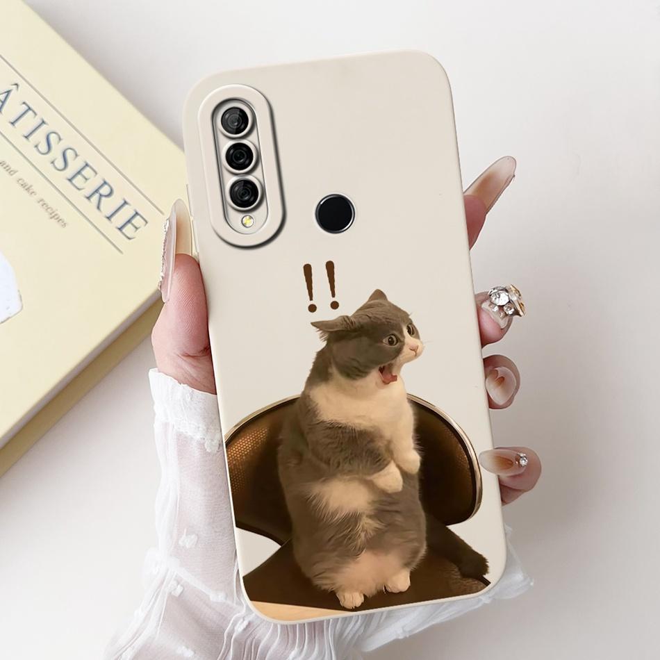For Huawei Y6p MED-LX9 MED-LX9N New Cute Rabbit Cat Cartoon Case For Huawei Y6P 2020 Lens Protective Soft Silicone Phone Cases
