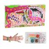 Girls DIY Bracelet Making Kit Jewellery Making Kit Arts for Kids Friendship Craft Kit for 5-12 Years Old Kid Girls Toys Gift