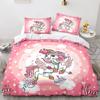 Rainbow Unicorn Duvet Cover Set Queen Size Glitter Rainbow Unicorn Bedding Set for Girls Teens Rainbow Unicorn Comforter Cover