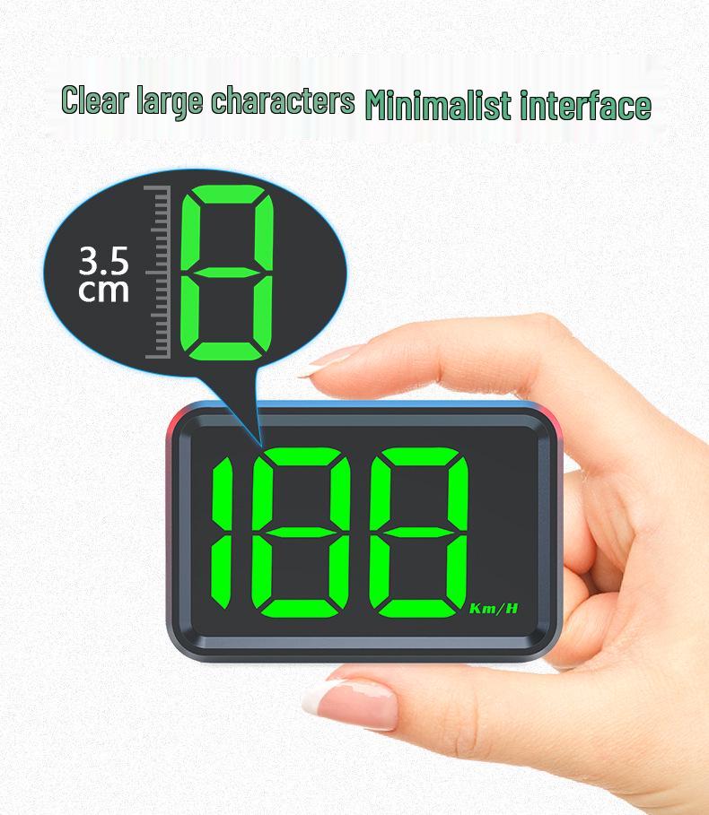 High-Definition Car HUD GPS Speedometer for Electric Cars and Minivans
