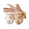 Cute Maneki Neko Lucky Cat Keychain, Plush Stuffed Animal with Bell Charm for Bag Purse Keys,Good Luck Gift Kawaii Doll Ornament