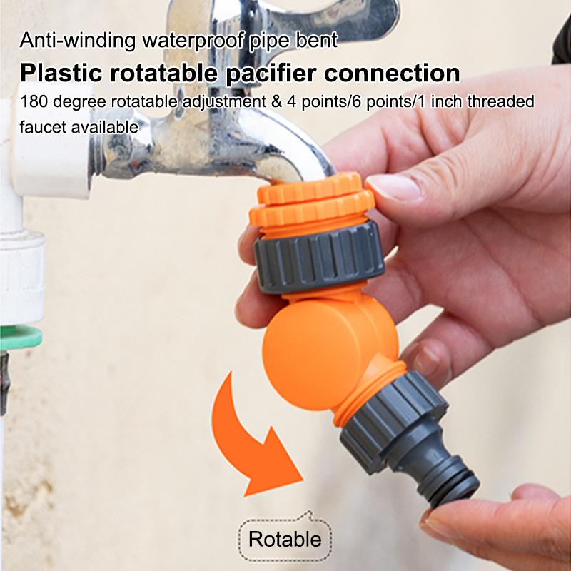 Gartenschlauchverbinder, 1/2 Zoll Wasserhahnadapter, Kunststoff Schnellkupplung Klickverschluss für Bewässerung