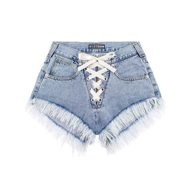 Шорты MissDenim High Waist Laced EU S