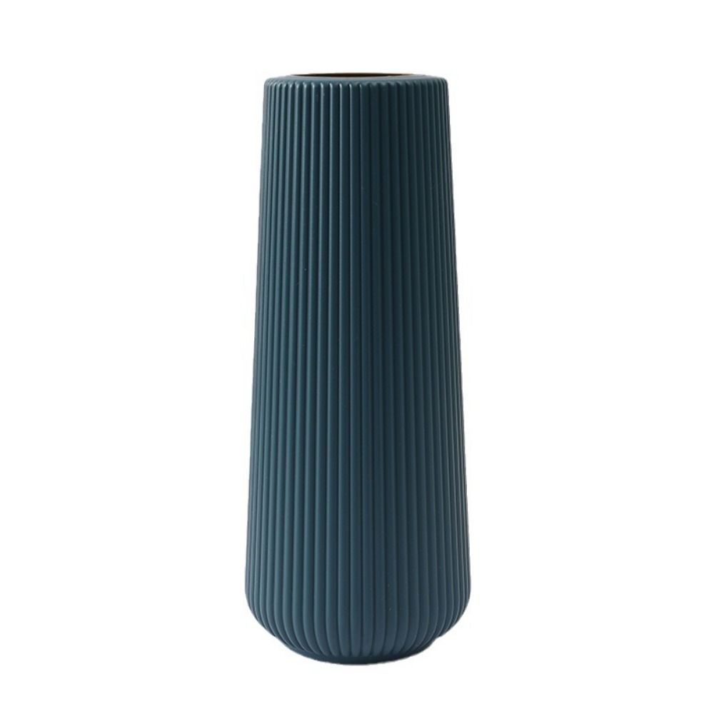 

Flower Art Hydroponic Vase Modern Nordic Vase Ornaments Simple Plastic Vase Table синий