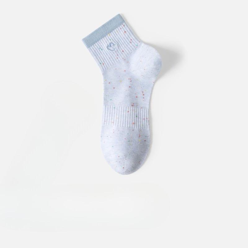 Baumwollsocken - Kinder-Ideengarn Liebesherz Sommer und Frühling Reine Baumwolle Kurze Socken für Schüler Baumwolle Weiße Socken