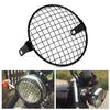 6.3  Retro Motorcycle Grill Side Mount Headlight Lamp Cover Mask Cafe Racer