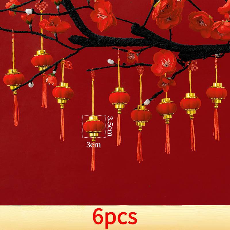 2025 Spring Festival Lantern Pendant Chinese New Year Ornaments Party Hanging Decor Bonsai Pendants Lunar New Year Decoration